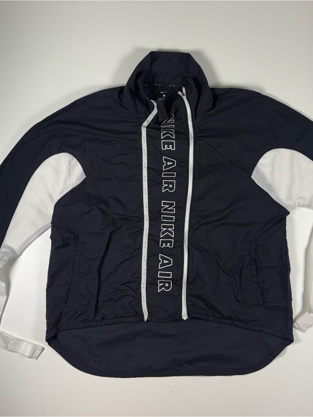 Nike Black and White Air Windbreaker Jacket